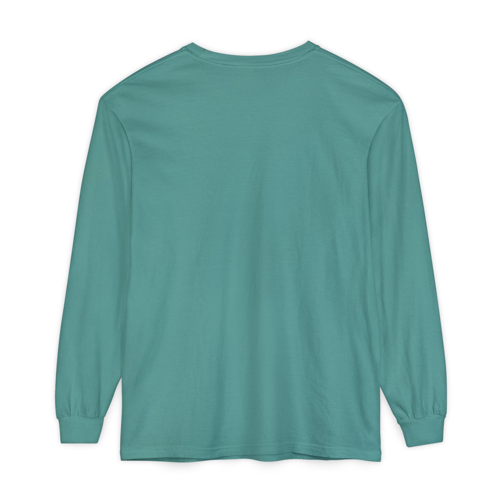 Honey She Drinks Garment-dyed Long Sleeve T-Shirt