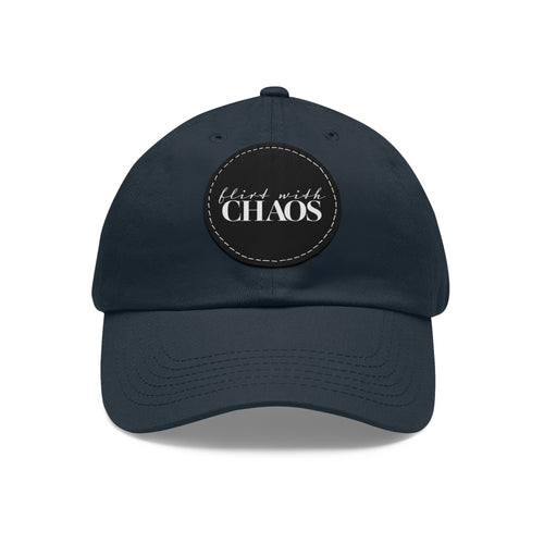 Flirt with Chaos Dad Hat with Leather Patch