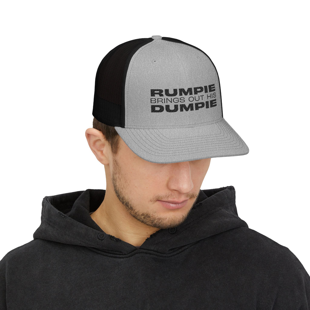 Rumpie Dumpie Snapback Trucker Cap by Rainbow Revelery