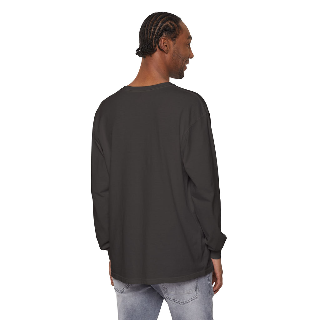Honey She Drinks Garment-dyed Long Sleeve T-Shirt