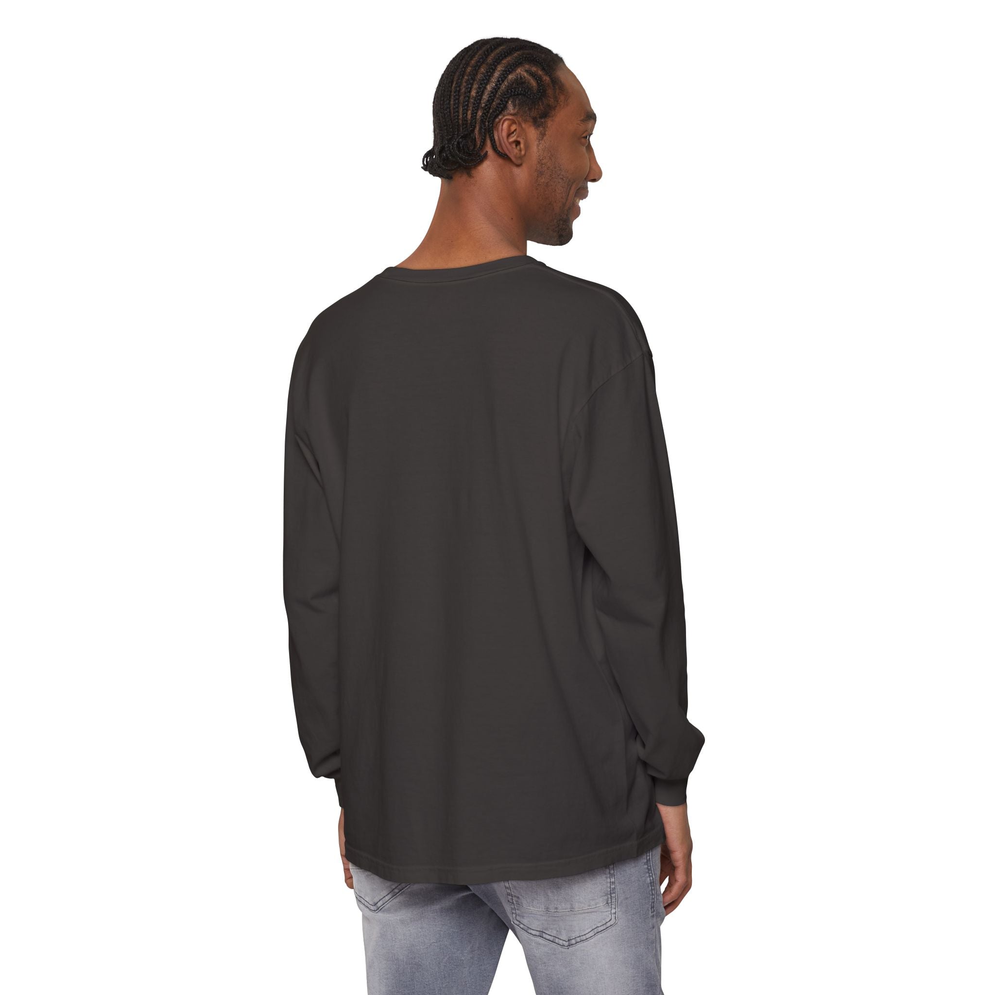 Honey She Drinks Garment-dyed Long Sleeve T-Shirt