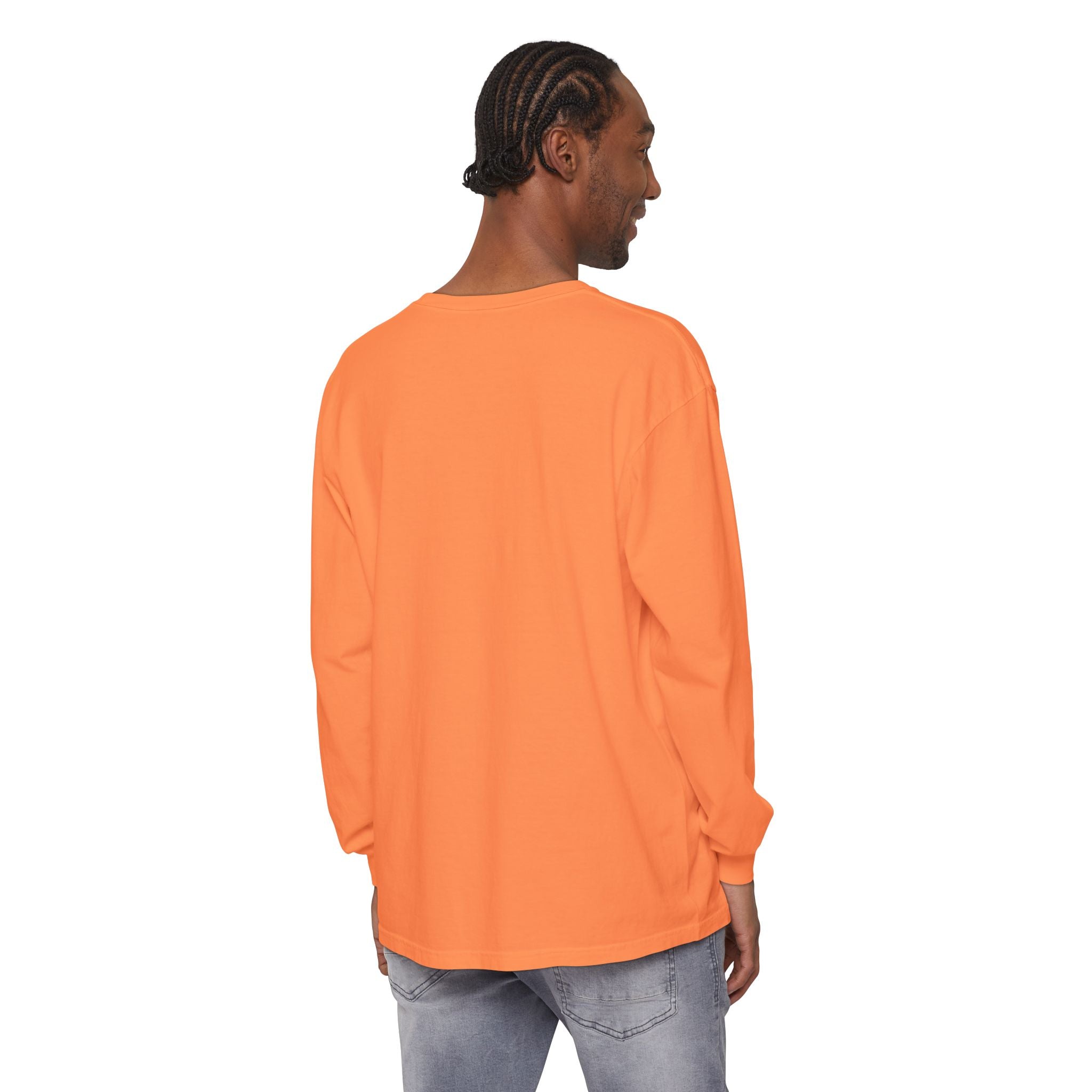 Honey She Drinks Garment-dyed Long Sleeve T-Shirt