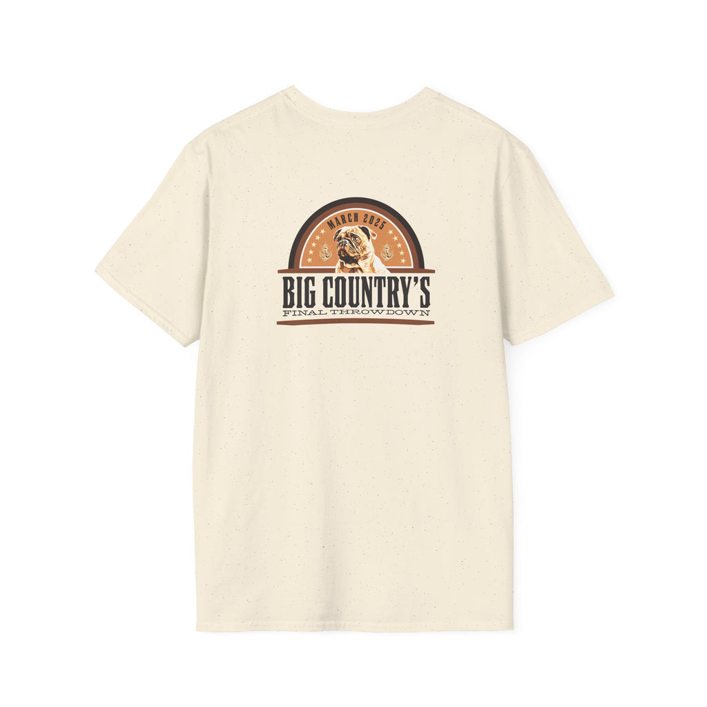 Short Sleeve T-Shirt: Big Country's Last Throwdown