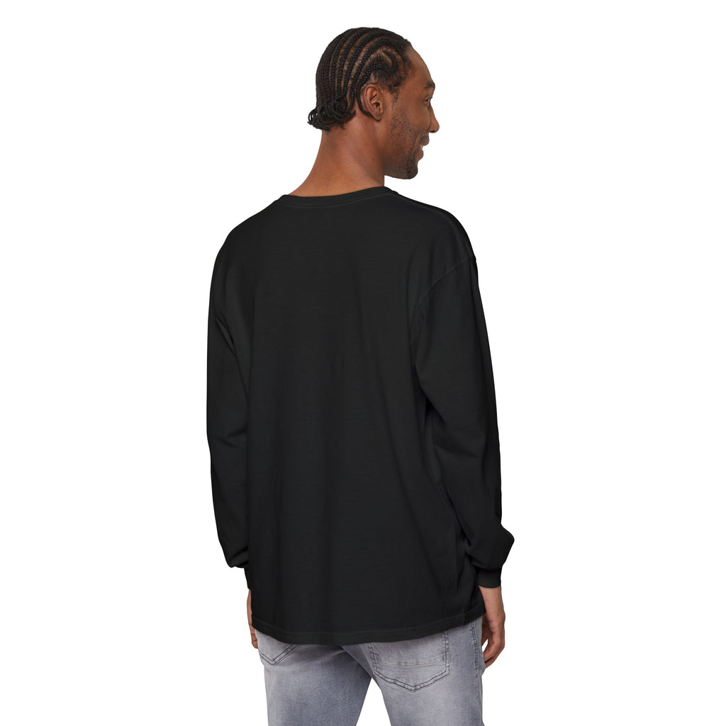 Honey She Drinks Garment-dyed Long Sleeve T-Shirt
