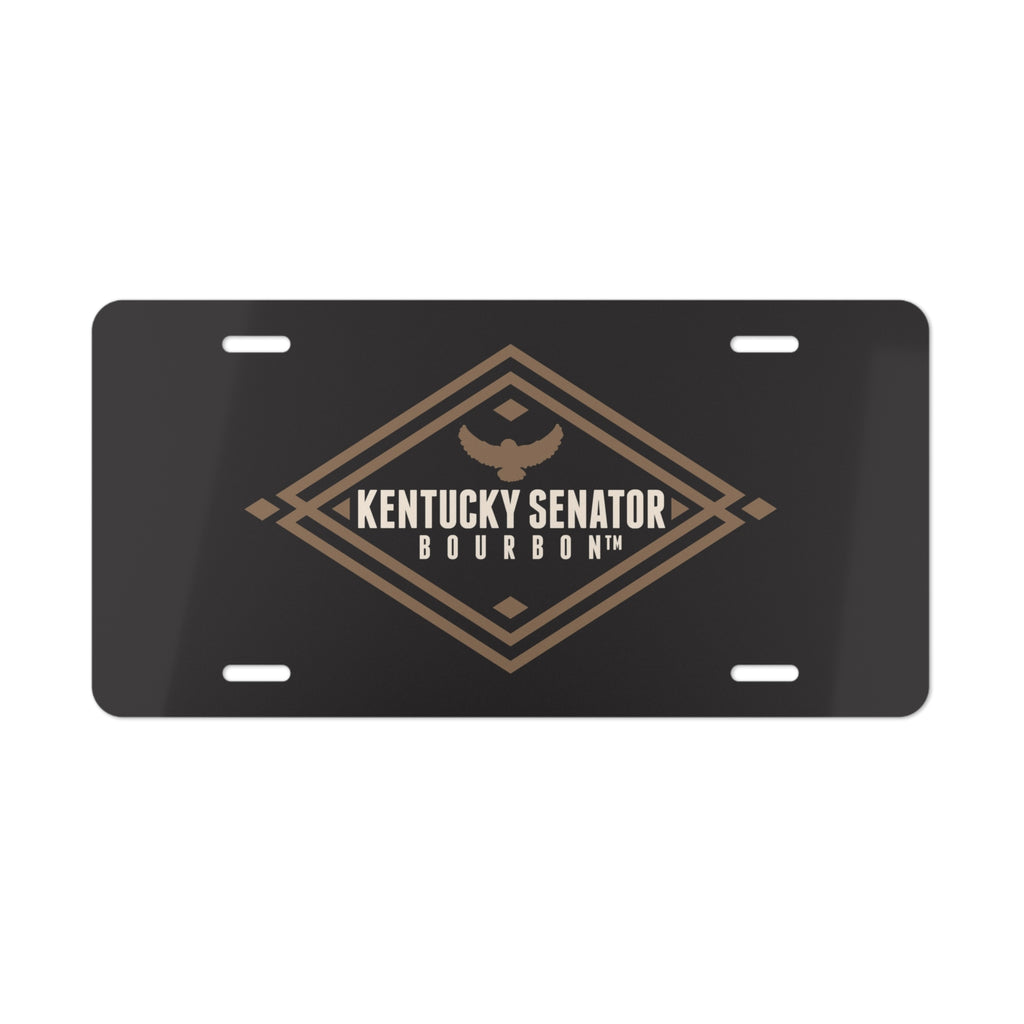 Vanity Plate — Black Kentucky Senator Bourbon Branded License Plate