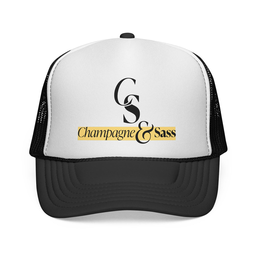 Champagne & Sass Logo Trucker Hat