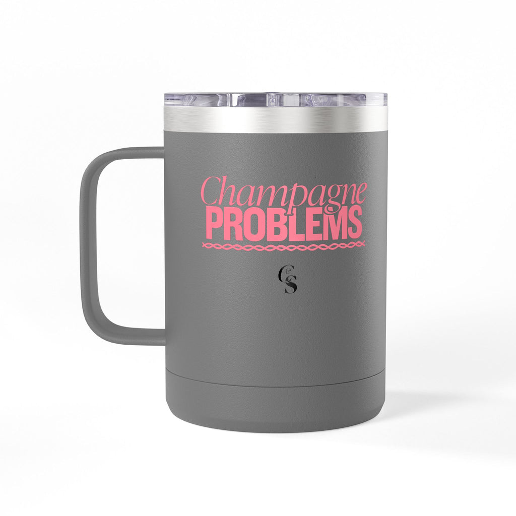 Champagne Problems Polar Camel 15oz Stainless Coffee Mug Tumbler