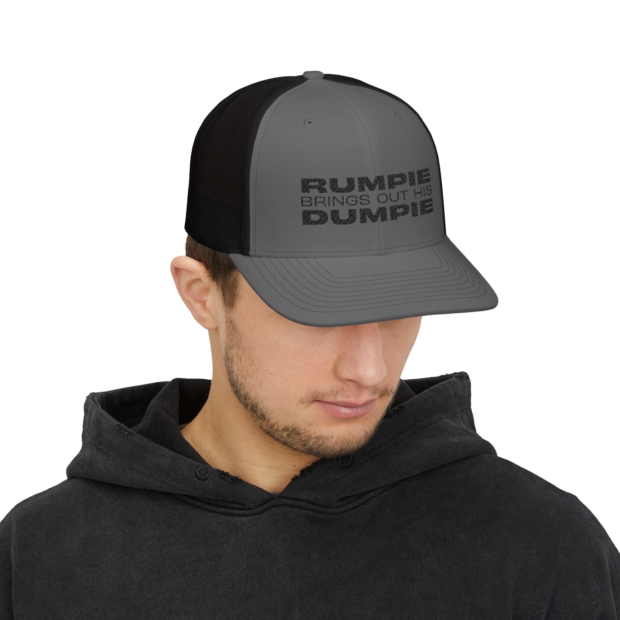 Rumpie Dumpie Snapback Trucker Cap by Rainbow Revelery