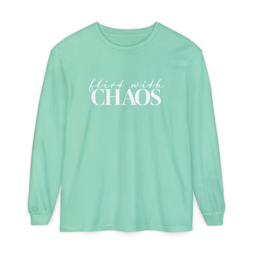 Flirt with Chaos Comfort Colors Long Sleeve T-Shirt