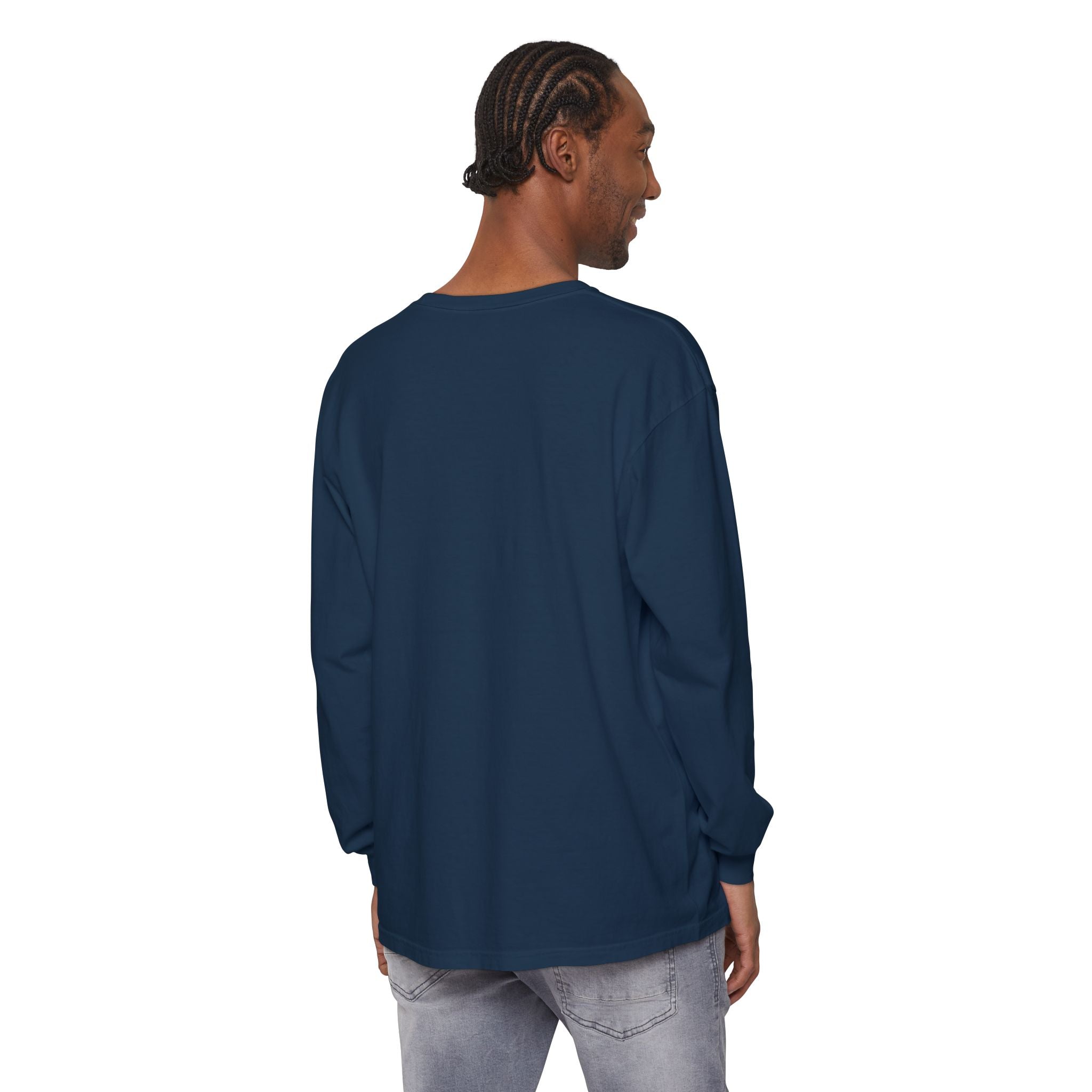 Honey She Drinks Garment-dyed Long Sleeve T-Shirt