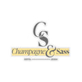 Champagne & Sass Logo Kiss-Cut Stickers