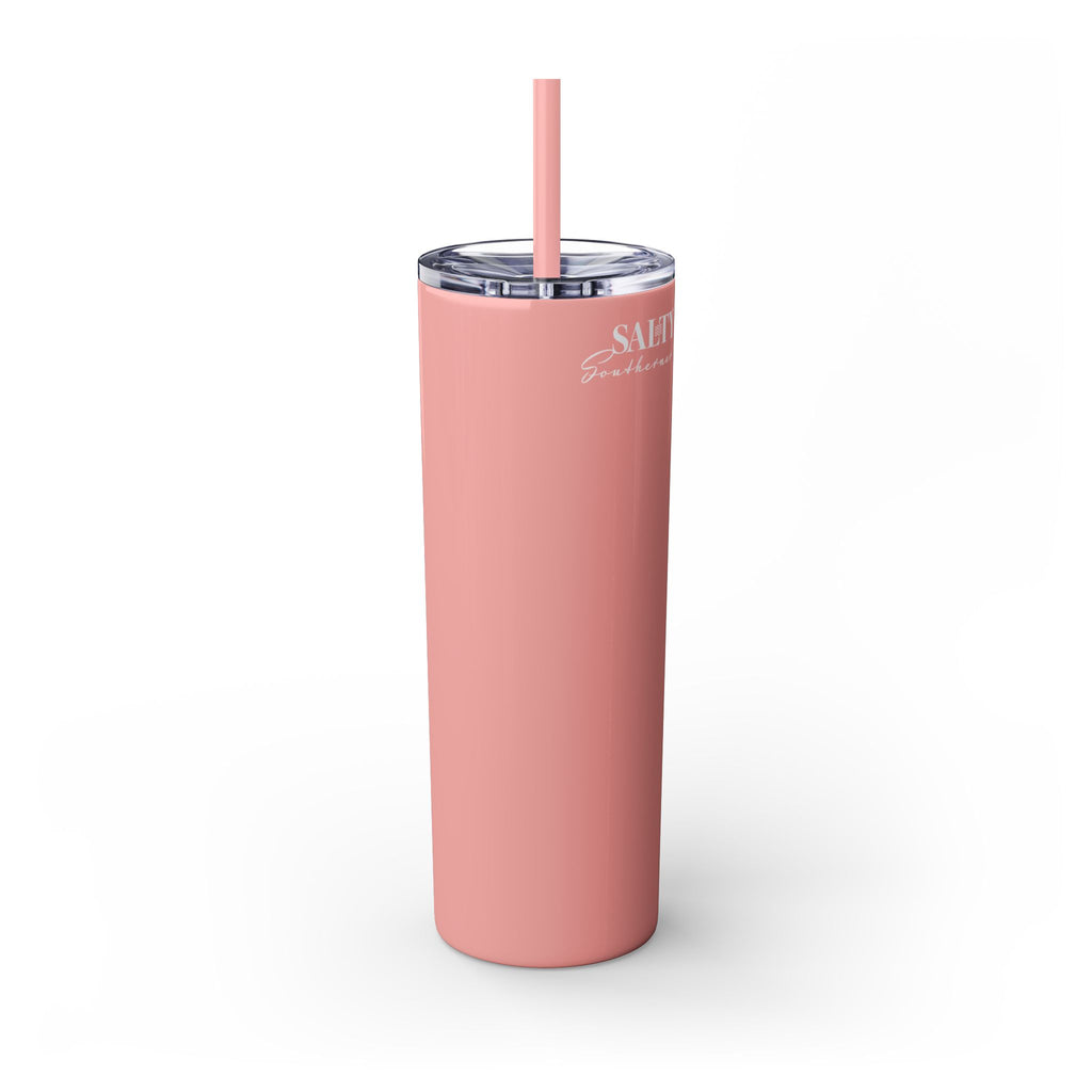 Honey She Drinks Tumbler with Straw, 20oz