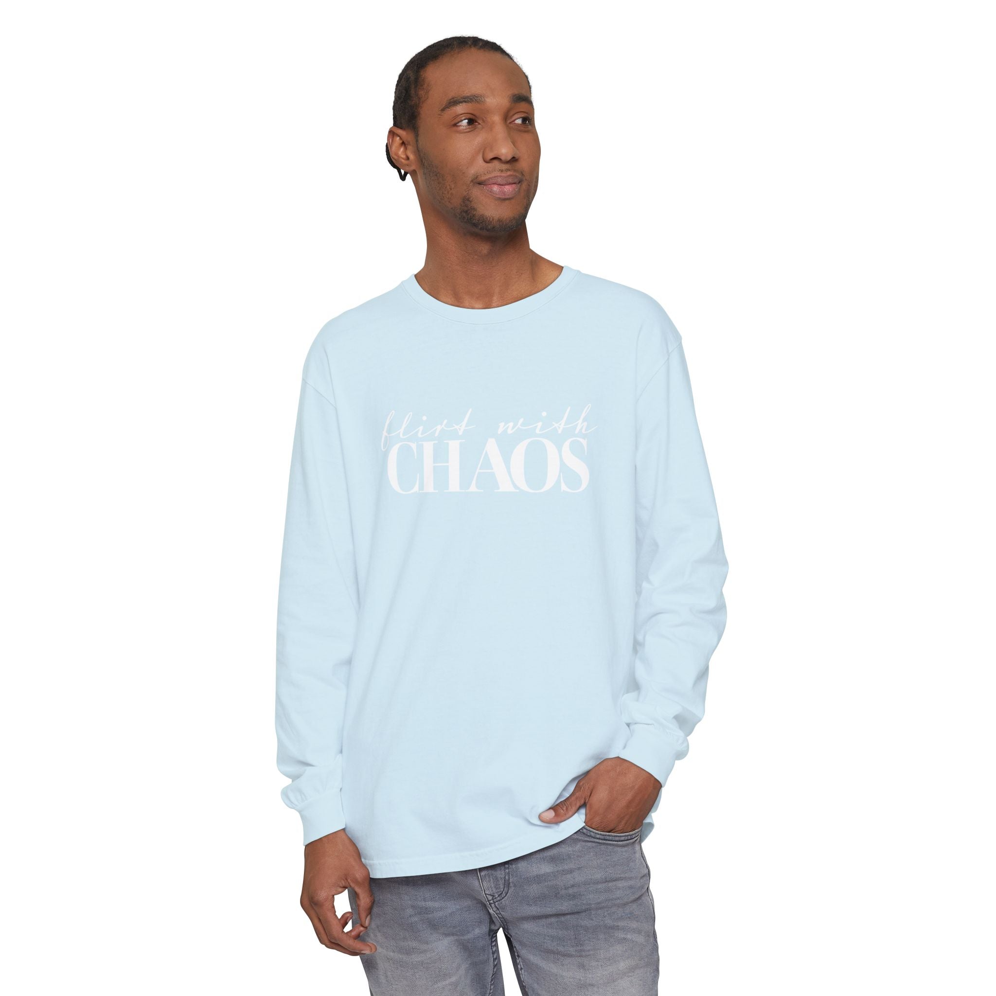 Flirt with Chaos Comfort Colors Long Sleeve T-Shirt