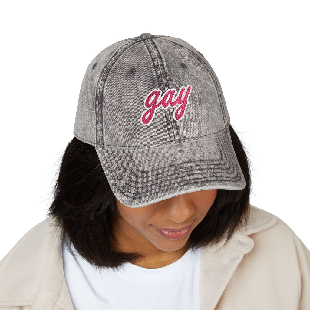 Signature Rainbow Revelry "gay" Hat - "Everyone's a little gay."