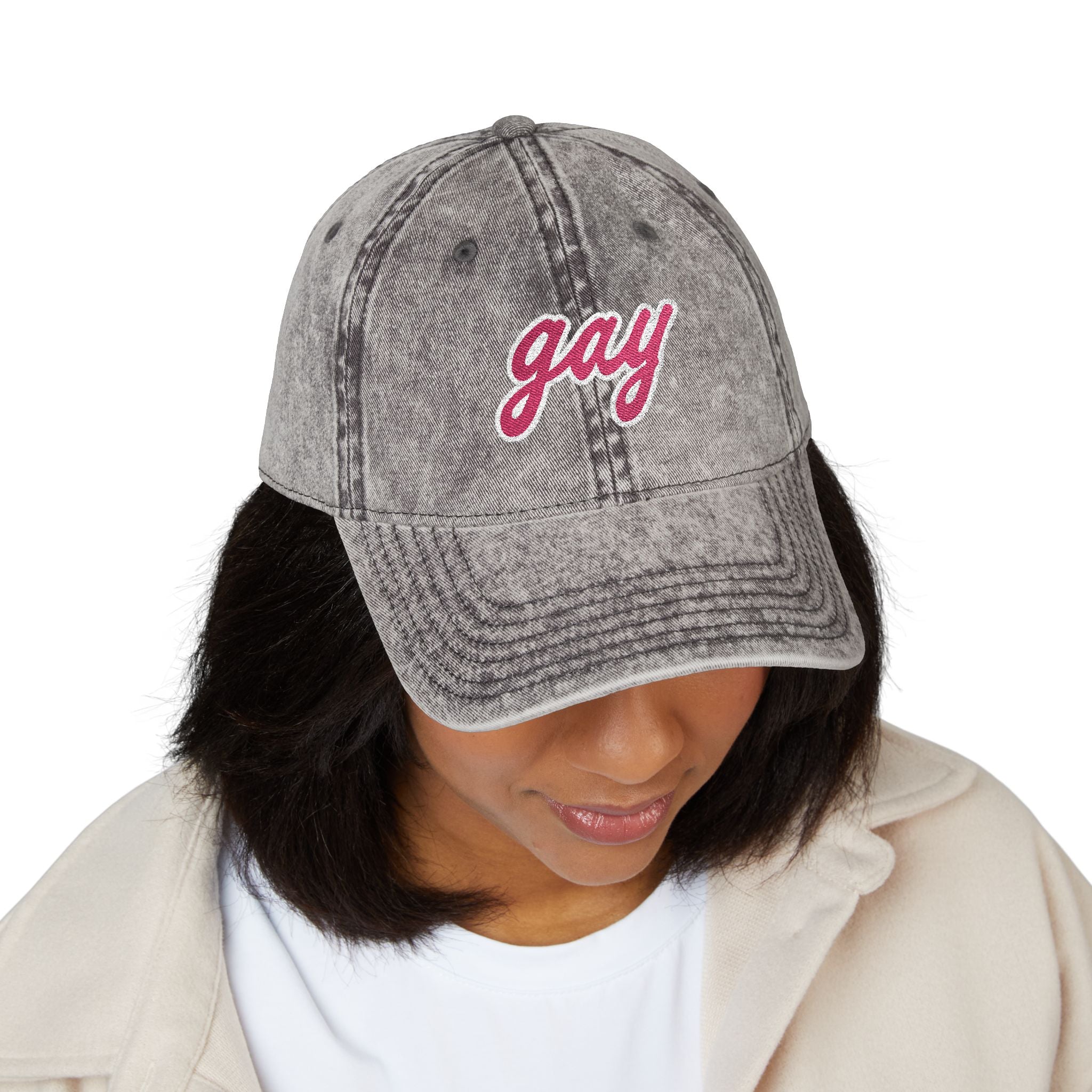Signature Rainbow Revelry "gay" Hat - "Everyone's a little gay."