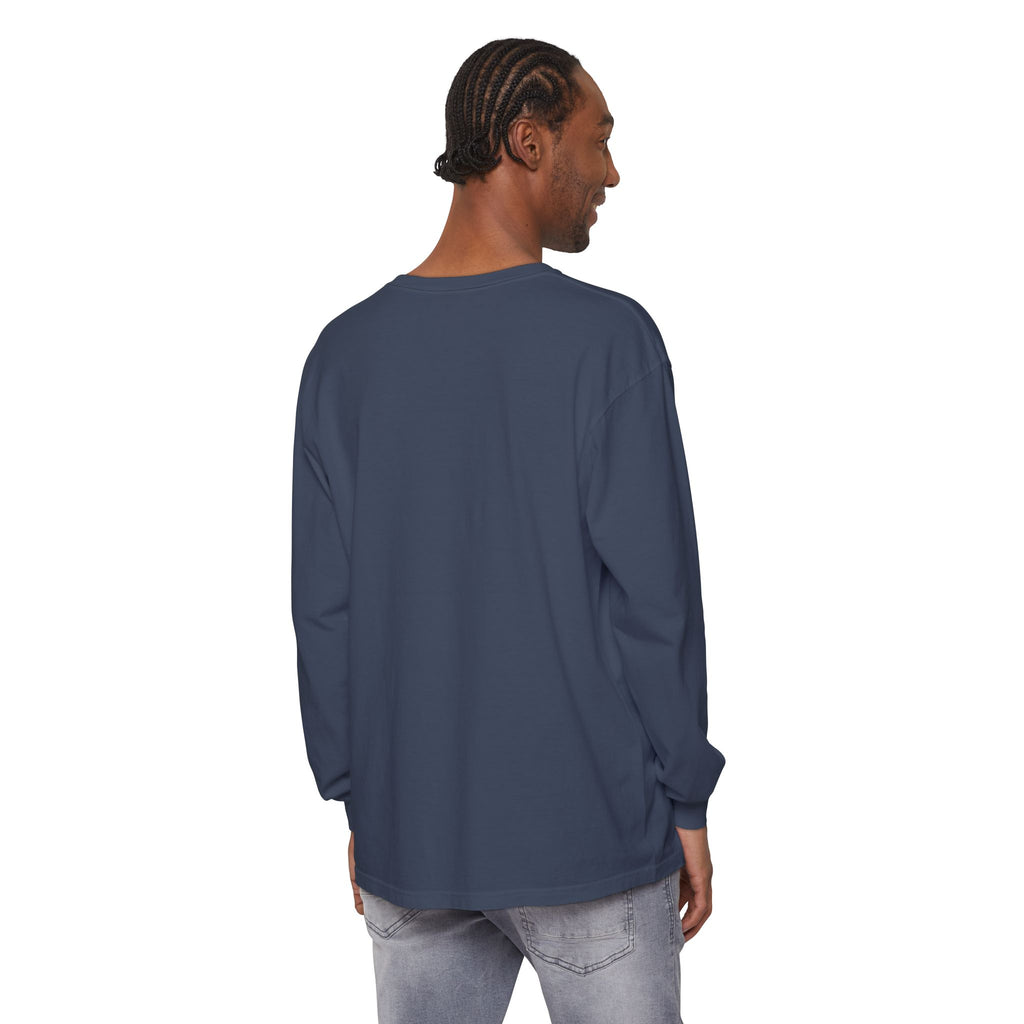 Honey She Drinks Garment-dyed Long Sleeve T-Shirt