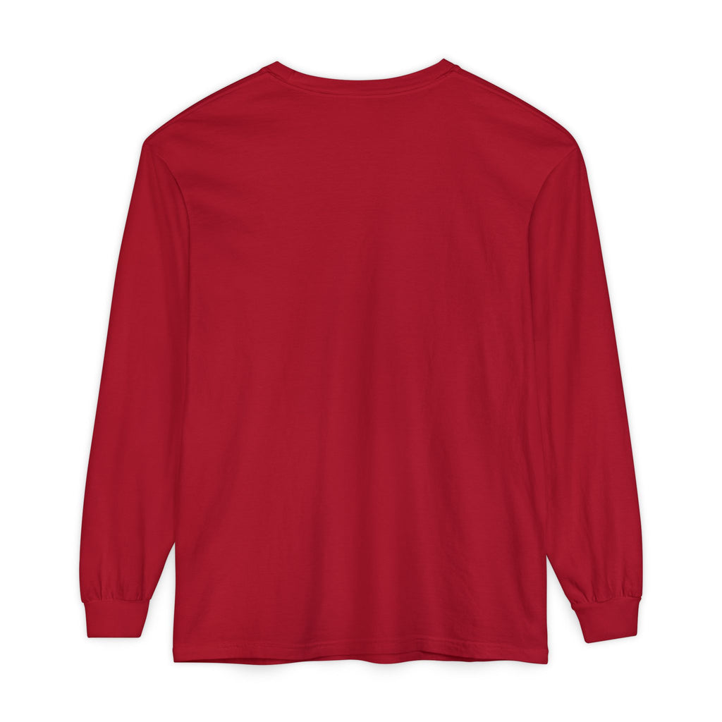 Honey She Drinks Garment-dyed Long Sleeve T-Shirt