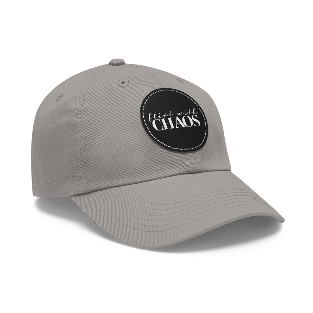 Flirt with Chaos Dad Hat with Leather Patch