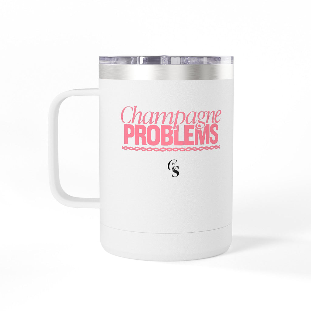 Champagne Problems Polar Camel 15oz Stainless Coffee Mug Tumbler
