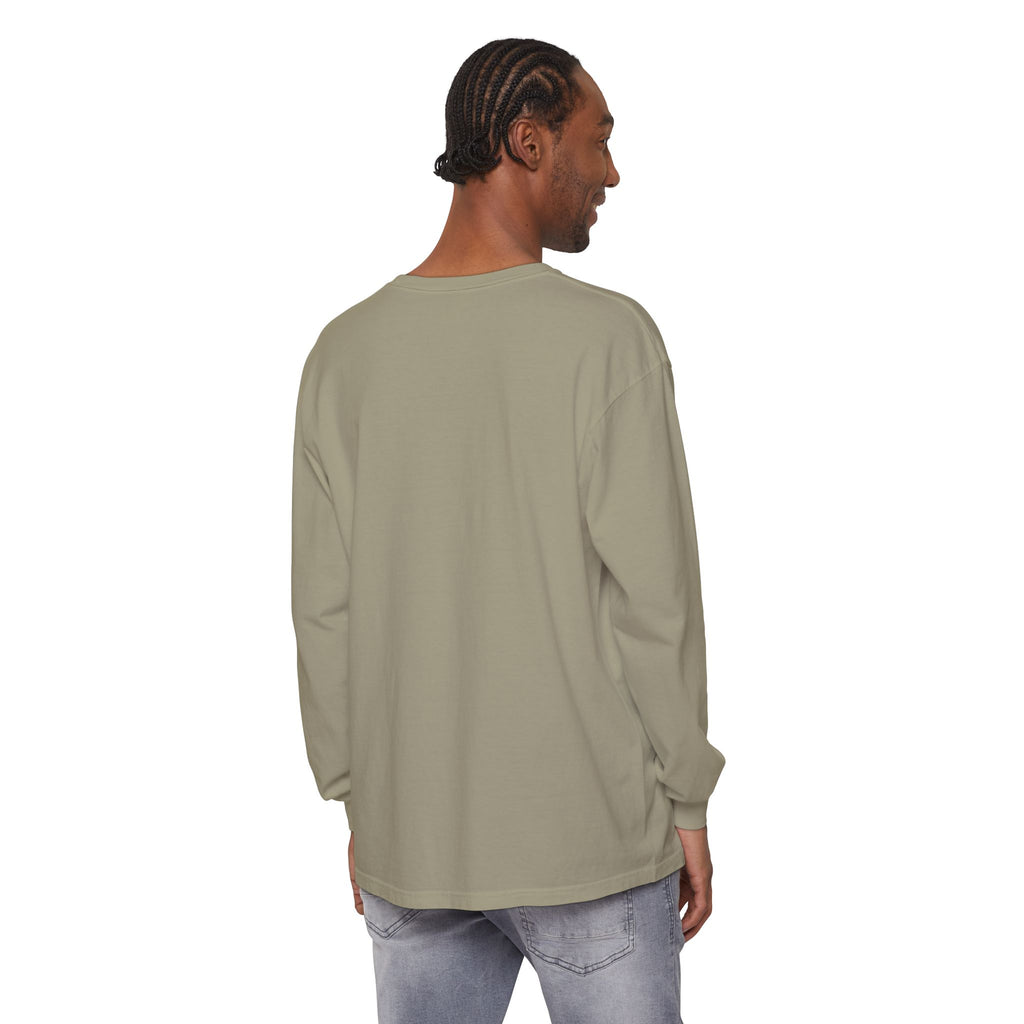 Honey She Drinks Garment-dyed Long Sleeve T-Shirt