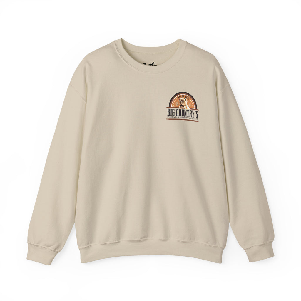 Crew Neck Hoodie: Big Country's Final Throwdown (FAST PRODUCTION)