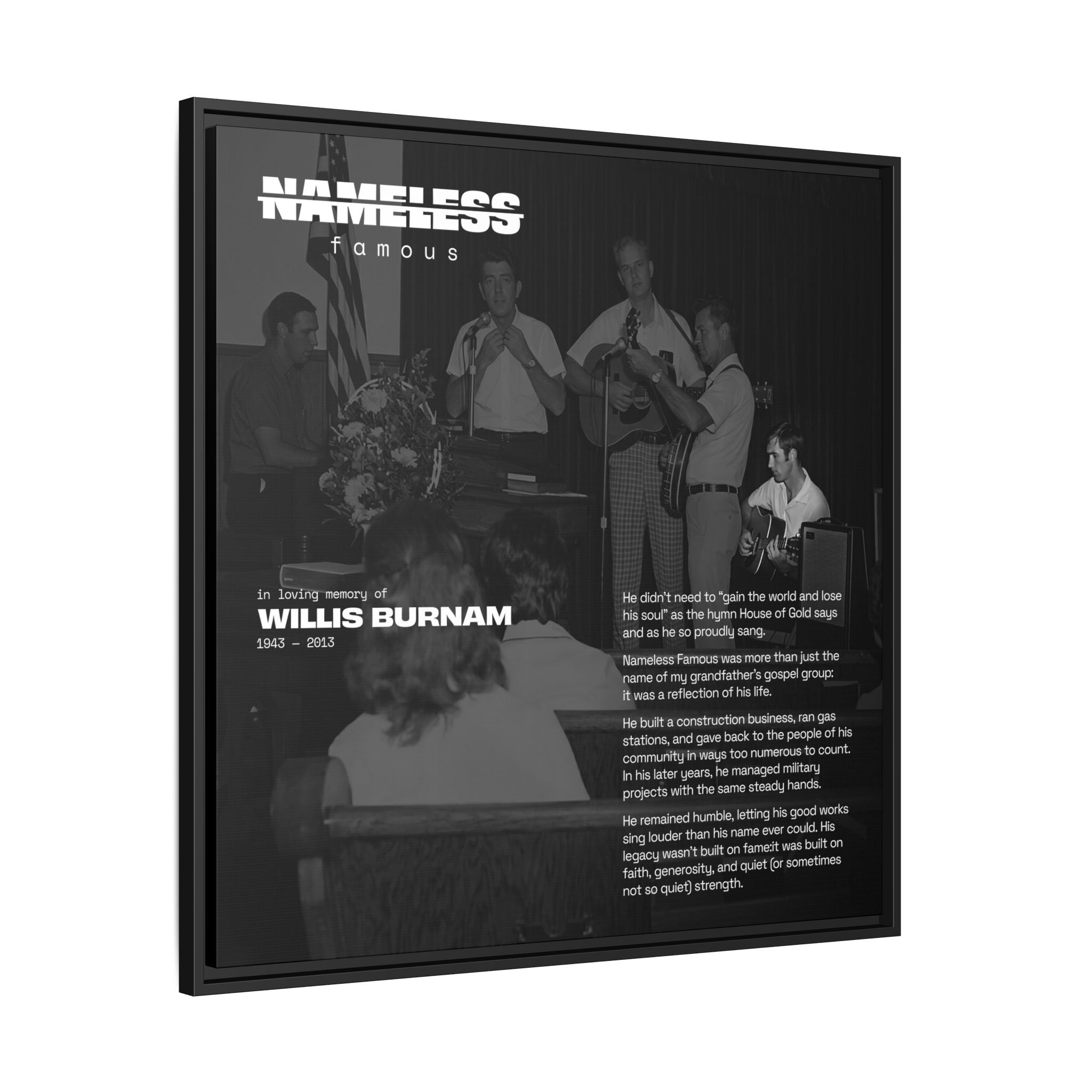 Nameless Famous Story | Vintage Band Poster