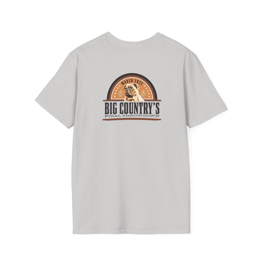 Short Sleeve T-Shirt: Big Country's Last Throwdown