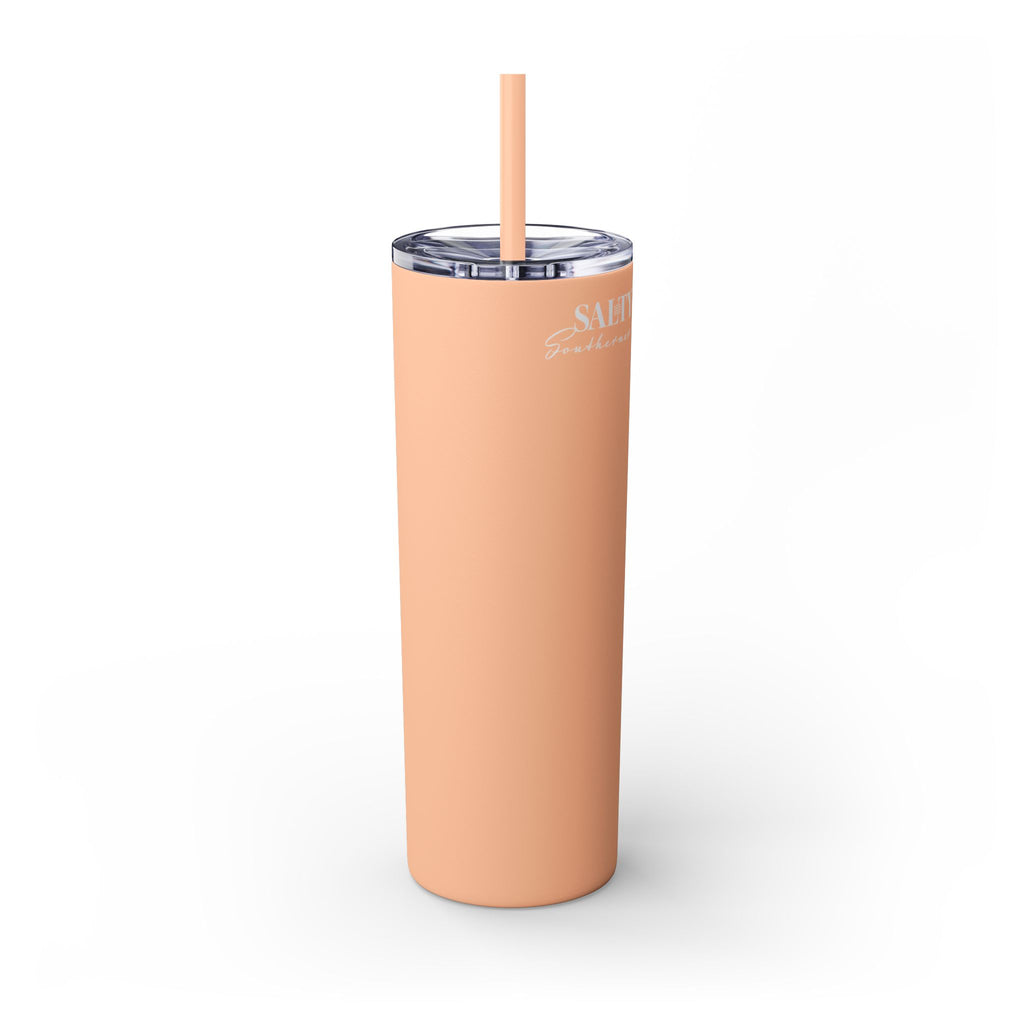 Honey She Drinks Tumbler with Straw, 20oz