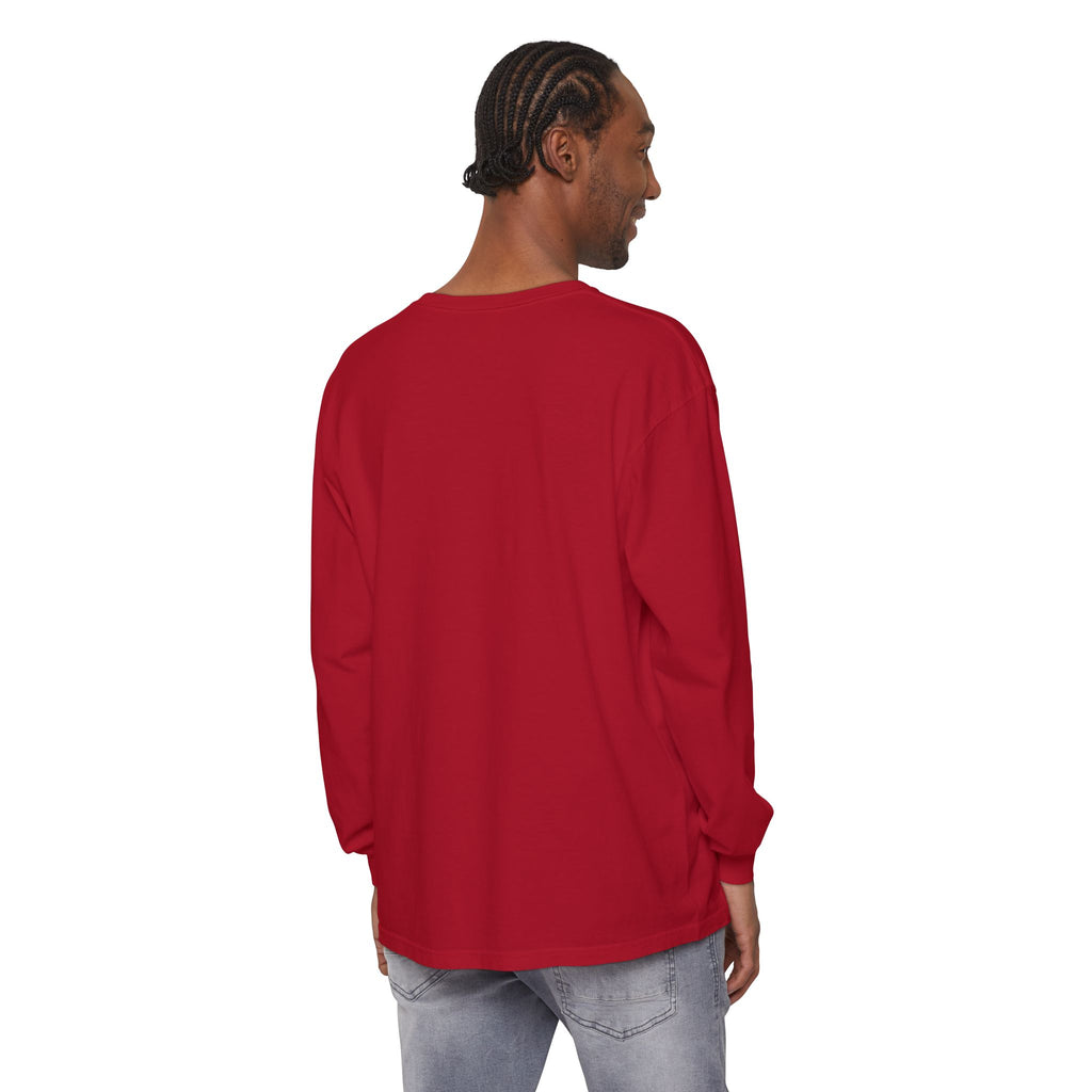 Honey She Drinks Garment-dyed Long Sleeve T-Shirt