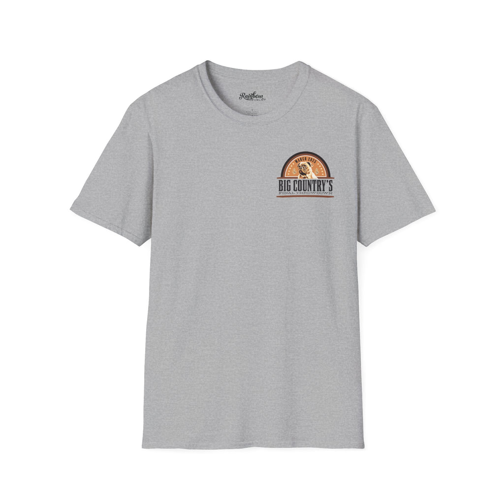 Short Sleeve T-Shirt: Big Country's Last Throwdown