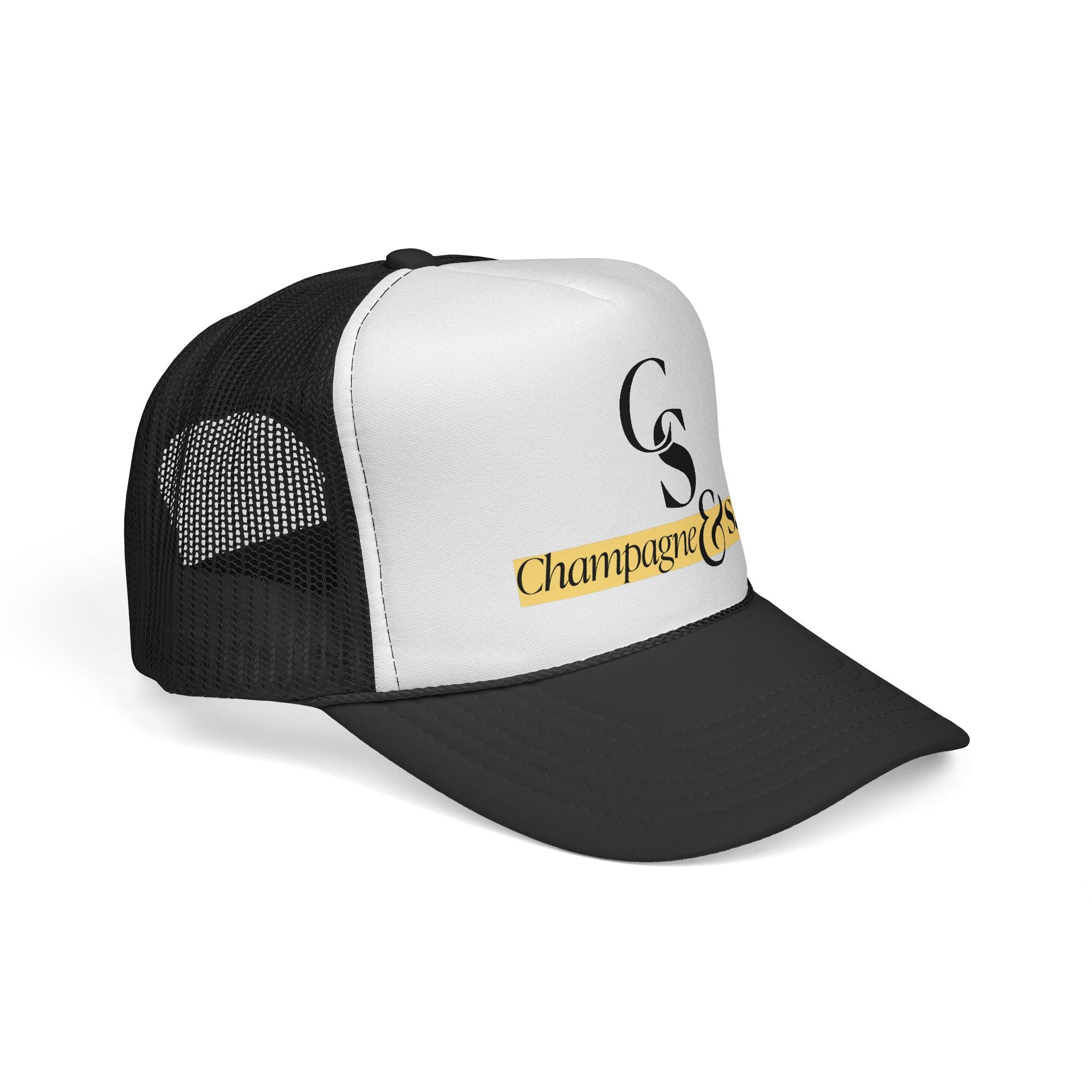Champagne & Sass Logo Trucker Hat