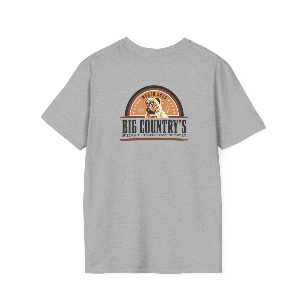 Short Sleeve T-Shirt: Big Country's Last Throwdown