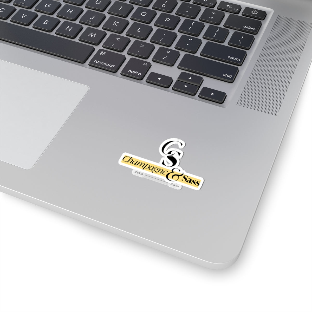 Champagne & Sass Logo Kiss-Cut Stickers