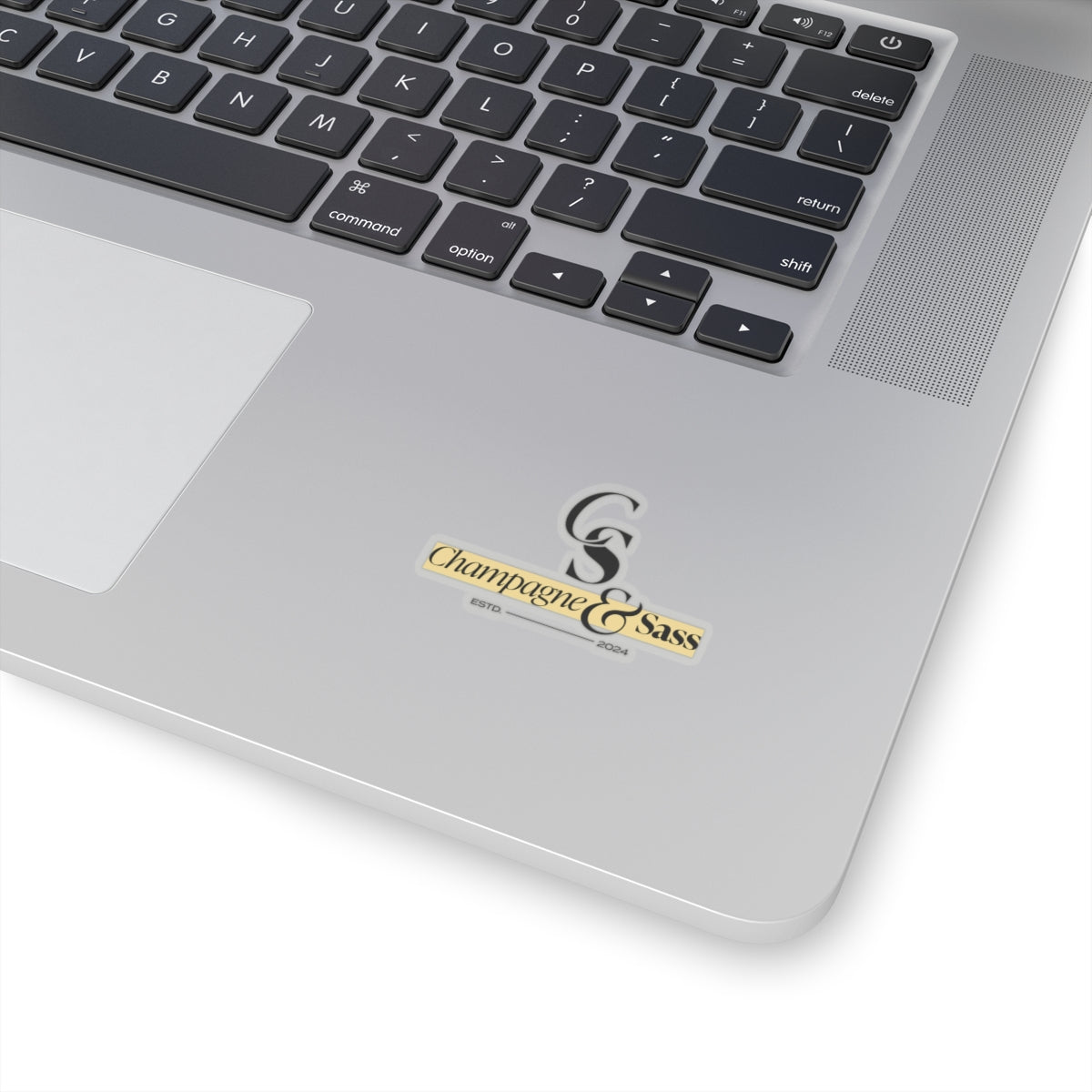Champagne & Sass Logo Kiss-Cut Stickers