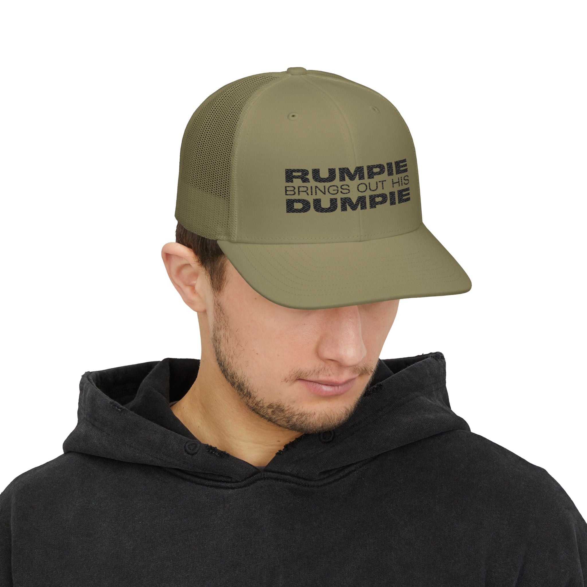 Rumpie Dumpie Snapback Trucker Cap by Rainbow Revelery