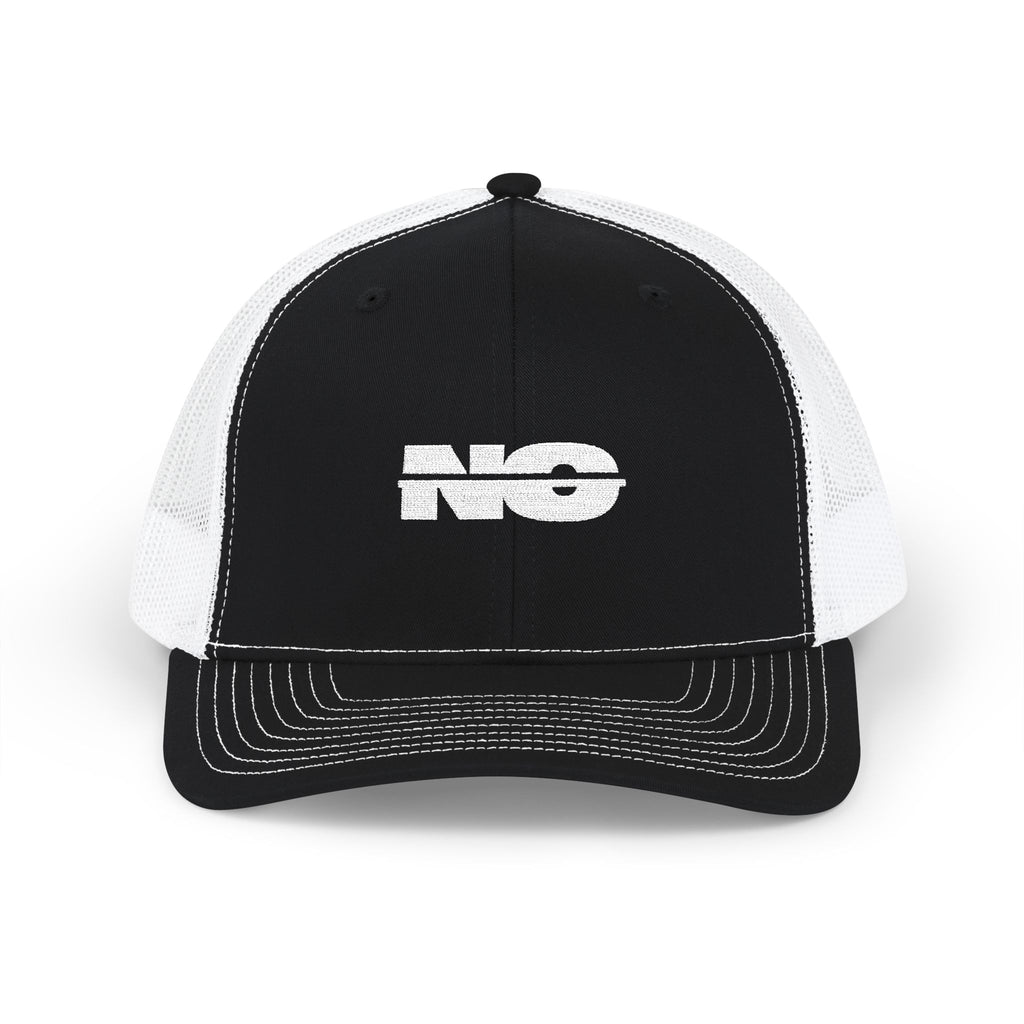 "No" by Nameless Signature Snapback Trucker Cap