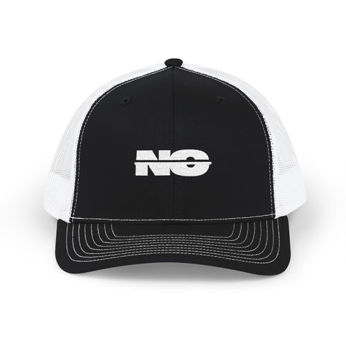 "No" by Nameless Signature Snapback Trucker Cap