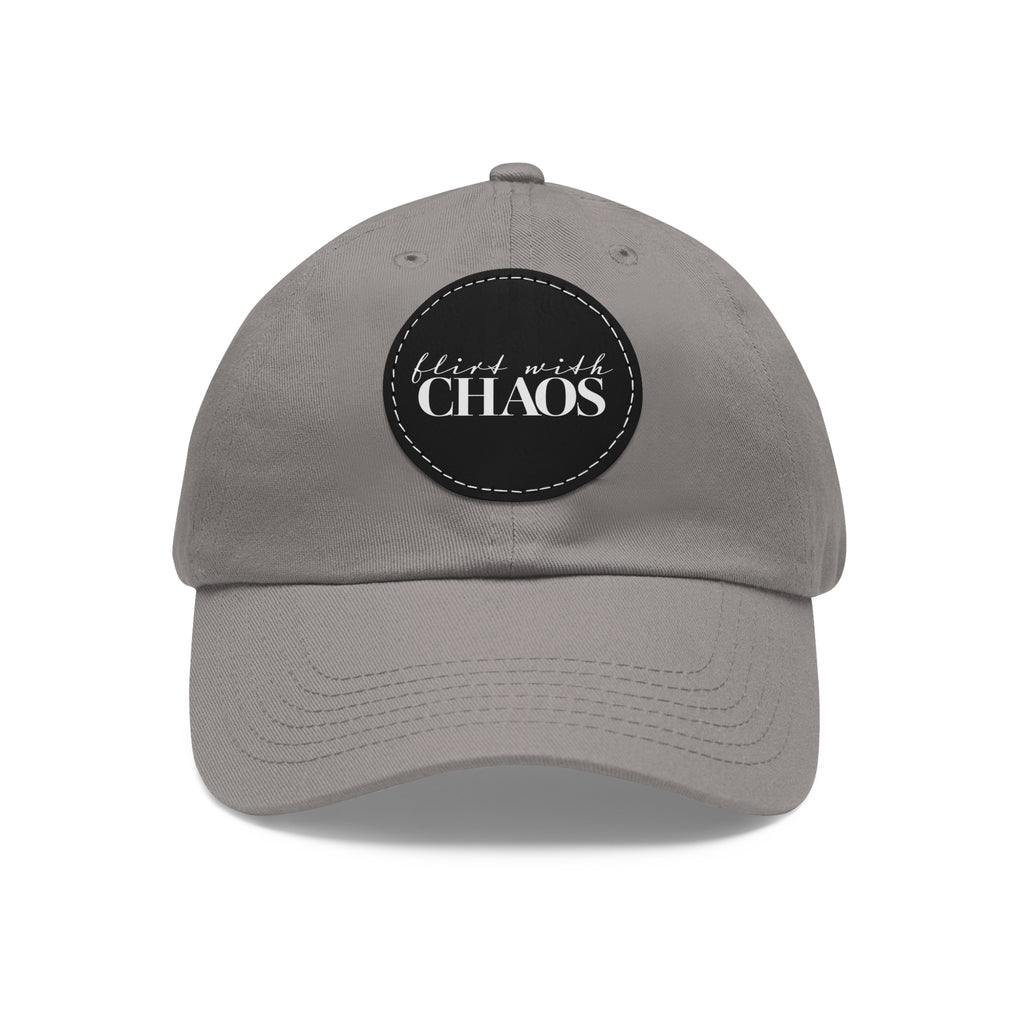 Flirt with Chaos Dad Hat with Leather Patch