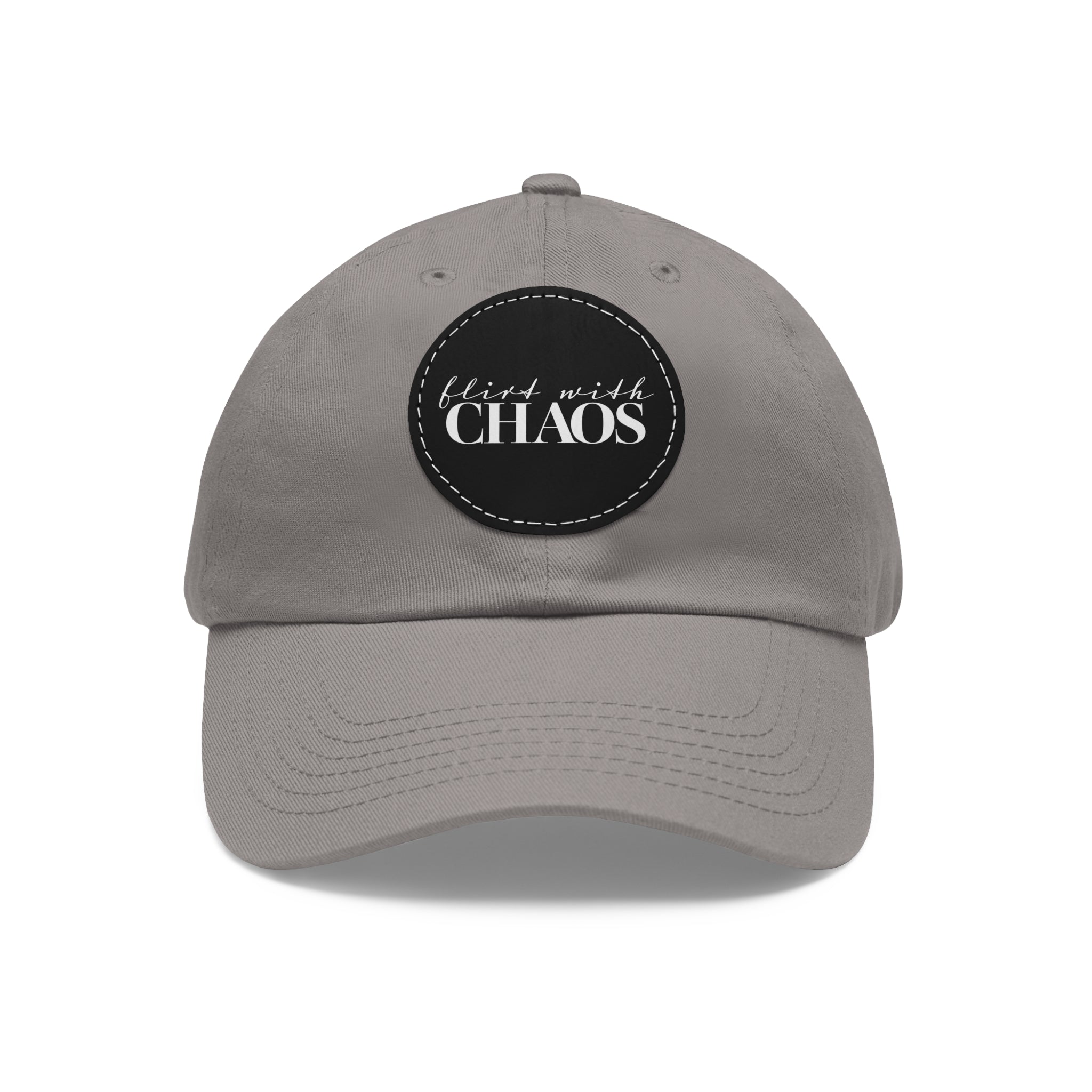 Flirt with Chaos Dad Hat with Leather Patch